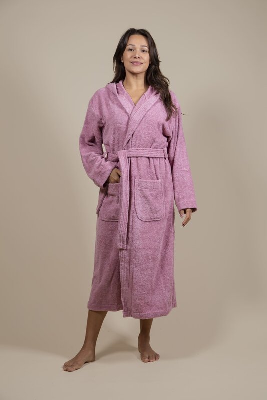 Albornoz de Rizo Rosa para Mujer